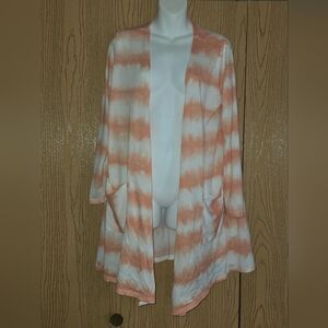 LuLaRoe Tie-Dye Open Front Cardigan Sz M